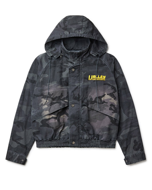 VA-1 BLACK CAMO RAIN JACKET