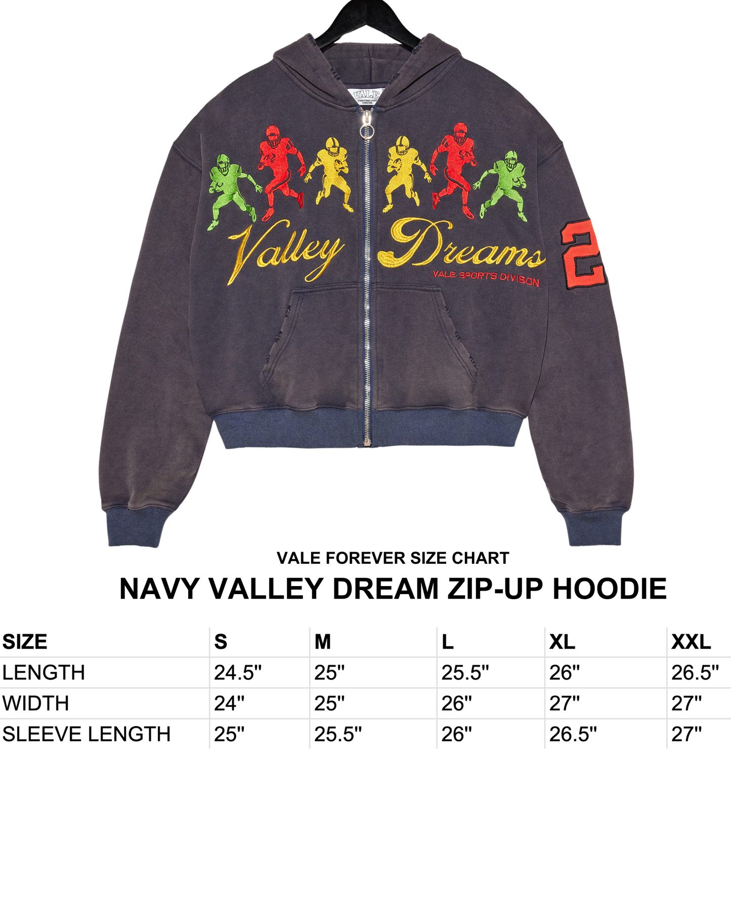 NAVY VALLEY DREAM ZIP-UP