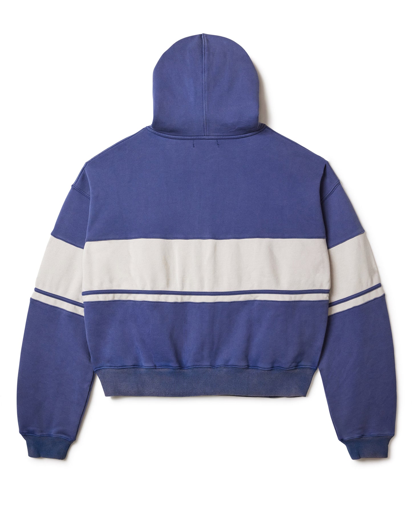 NAVY DERBY ZIP UP HOODIE