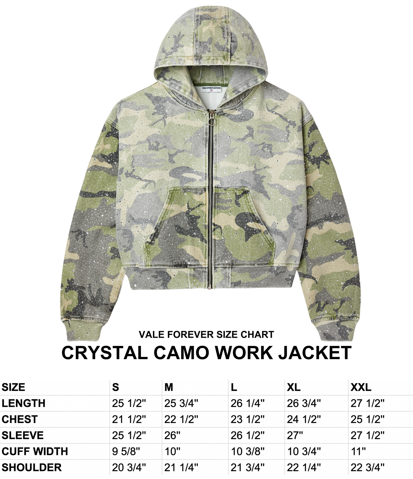 CRYSTAL CAMO WORK JACKET