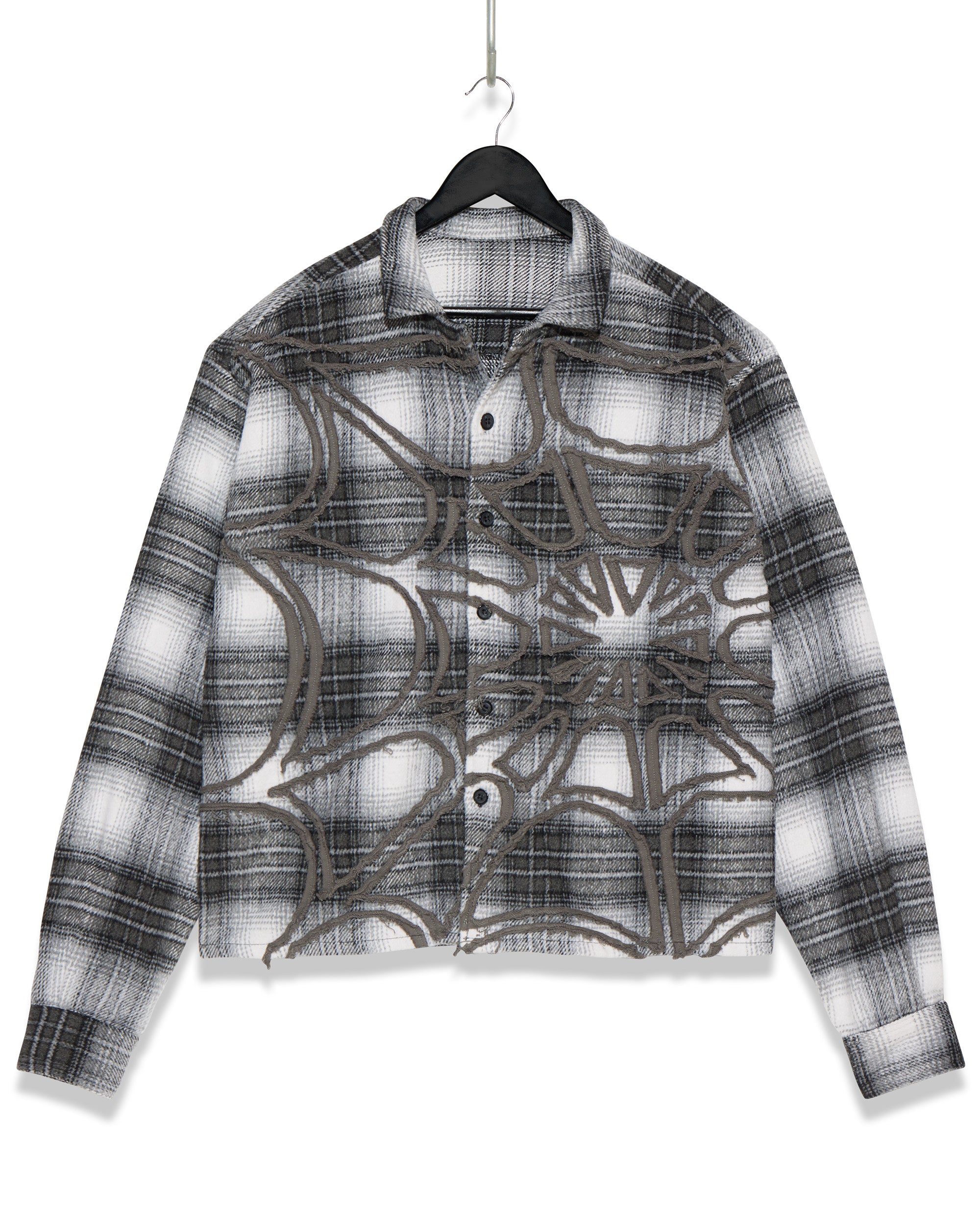 BLACK WEB FLANNEL